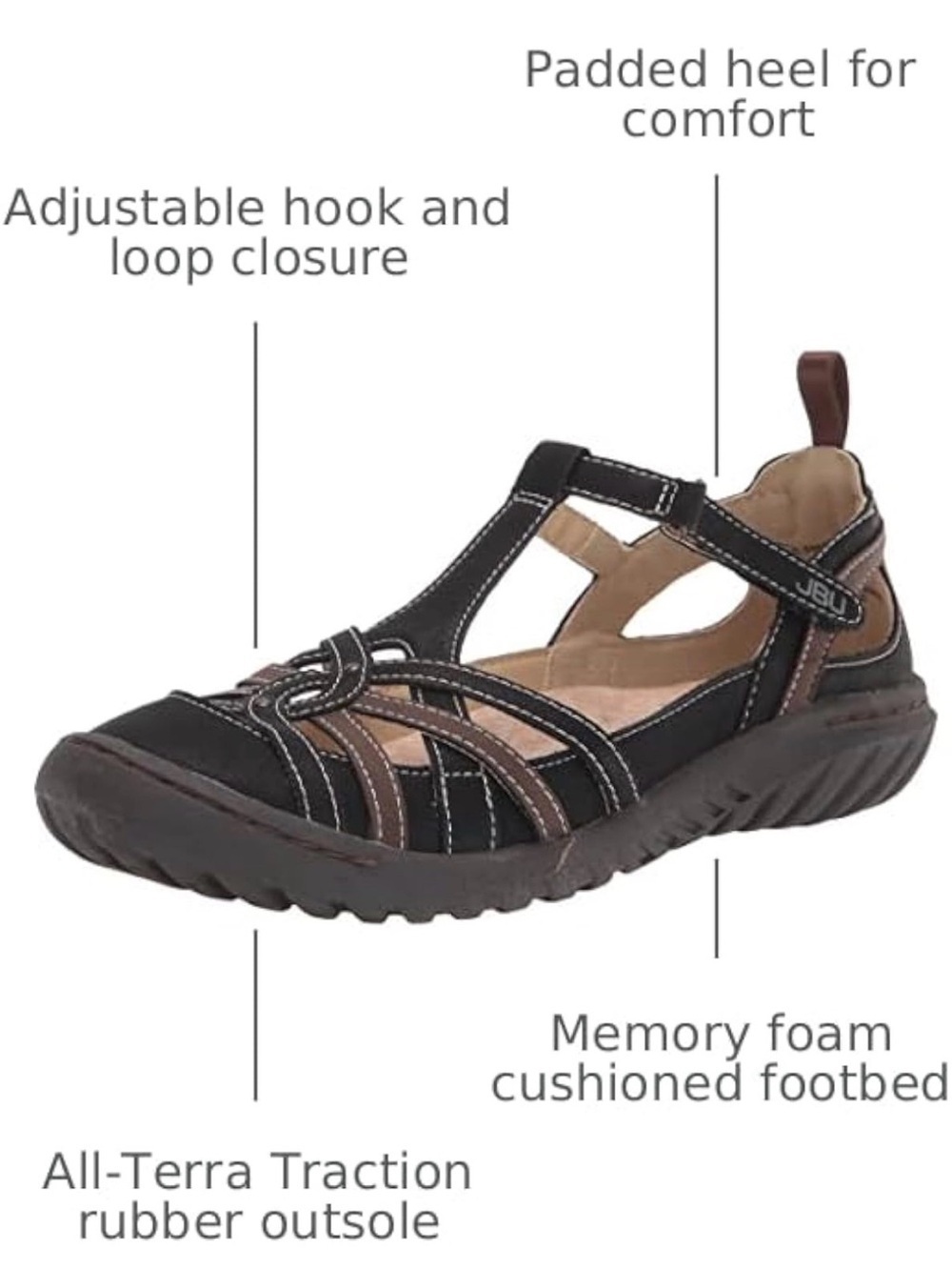 Women’s JBU Dove Comfort Casual Maryjane Flats